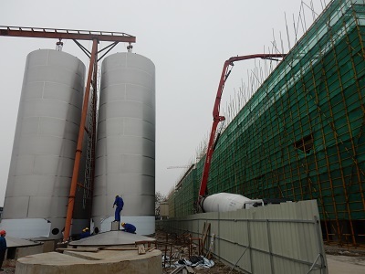 石庫門公司新型黃酒二期后酵車間主體結構順利通過驗收